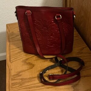 Patricia Nash Elegant Red Embossed Women's Bag